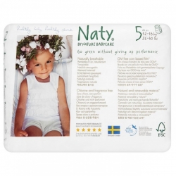 Подгузники-трусики размер 5 (12-18 кг), Naty