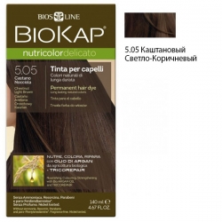 Краска для волос DELICATO Каштановый Светло-Коричневый 5.05 BioKap, 140 мл