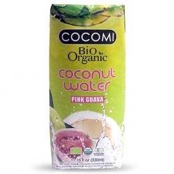 Органическая кокосовая вода со вкусом гуавы COCOMI BIO, 330 мл