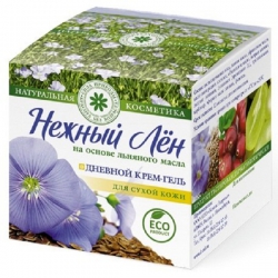 Крем для лица для сухой кожи, дневной, "Нежный лен", 50 мл