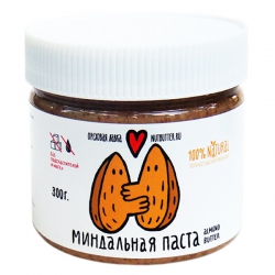 Ореховая паста из жареного миндаля Nutbutter, 300 гр