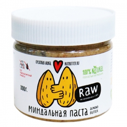 Ореховая паста из сырого миндаля Nutbutter, 300 гр