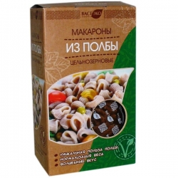 Макароны из полбы цельнозерновые "Рожки", 400 гр