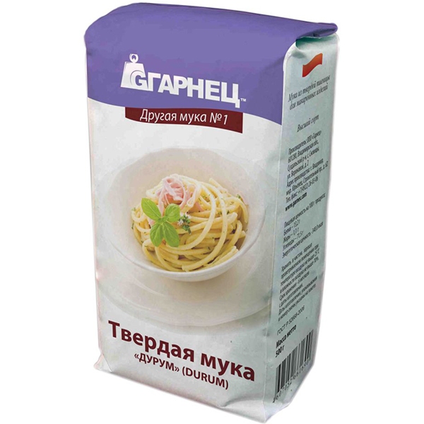 Российская Мука твердая Дурум Гарнец из твердых сортов пшеницы высшего ...