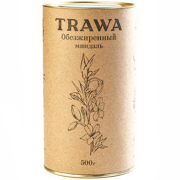 Обезжиренный миндальный орех TRAWA, 500 гр, купить - Ecotopia.ru