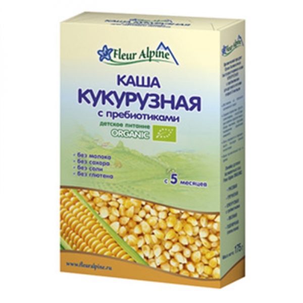 Каша для детей от 5 месяцев натуральная кукурузная безмолочная с ...