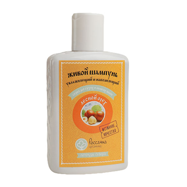 Живой шампунь Лесной орех, "Россаяна", 200 мл, купить - Ecotopia.ru