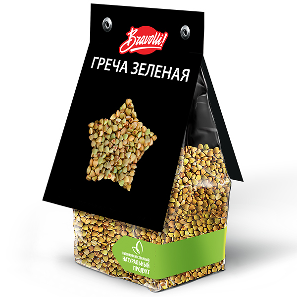 Гречка зелёная для проращивания семена проростки для сыроедов Bravolli ...